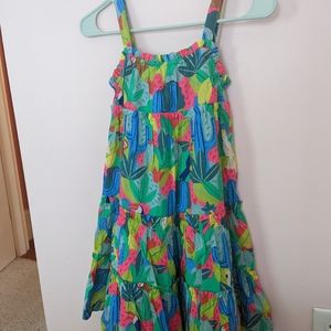 Mini Biden tiered print dress size 6-7